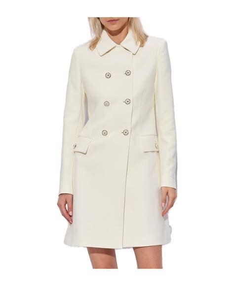 versace double breasted coat|Versace Coats for Women .